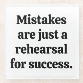 間違いガラスのコースター ガラスコースター