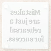 間違いガラスのコースター ガラスコースター (裏面)