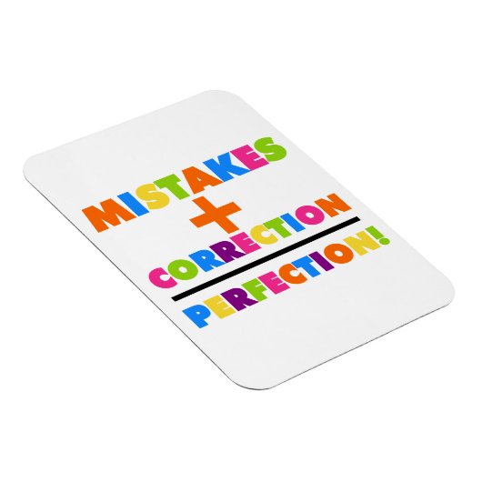 間違いプラス修正は完璧に等しい マグネット (右側)