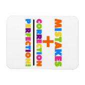 間違いプラス修正は完璧に等しい マグネット (横)