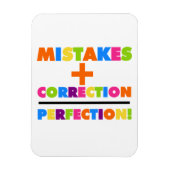 間違いプラス修正は完璧に等しい マグネット (縦)