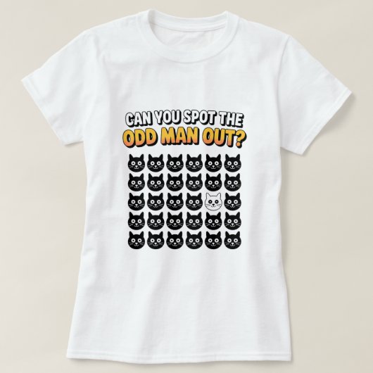 間違い探しが出来ますか？おかしいTシャツ Tシャツ (デザイン正面)