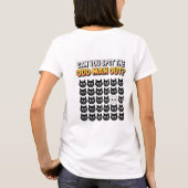 間違い探しが出来ますか？おかしいTシャツ Tシャツ (裏面)
