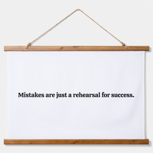 間違い木製トップウォールタペストリー 吊り下げ型タペストリー (正面)