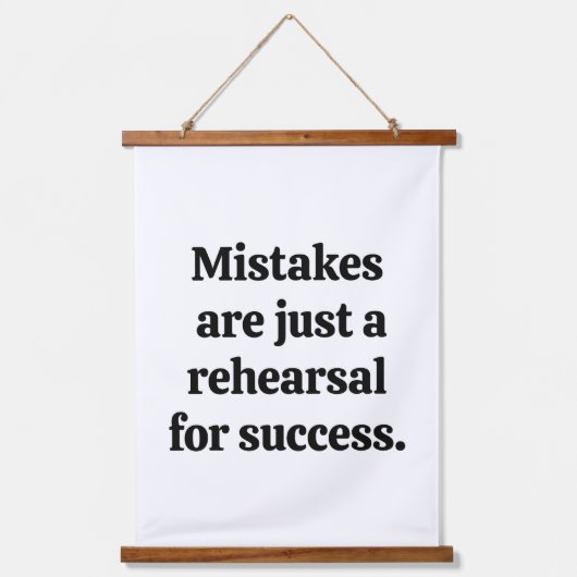 間違い木製トップウォールタペストリー 吊り下げ型タペストリー (正面)