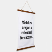 間違い木製トップウォールタペストリー 吊り下げ型タペストリー (傾斜あり)