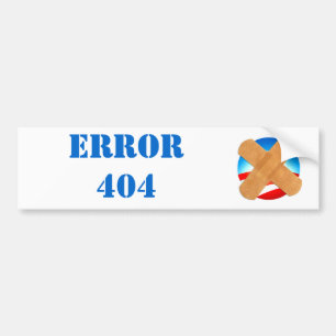 間違い404のバンパーステッカー バンパーステッカー