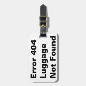 間違い404の冗談のユーモアの荷物のラベル ラゲッジタグ (正面縦)