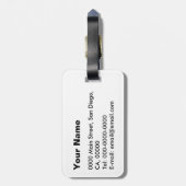 間違い404の冗談のユーモアの荷物のラベル ラゲッジタグ (裏面縦)