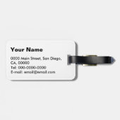 間違い404の冗談のユーモアの荷物のラベル ラゲッジタグ (裏面横)