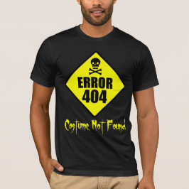 間違い404の衣裳見つけられなかったハロウィン Tシャツ