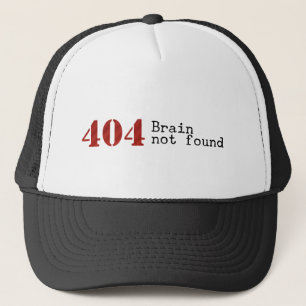 間違い404の頭脳の見つけられなかった帽子 キャップ
