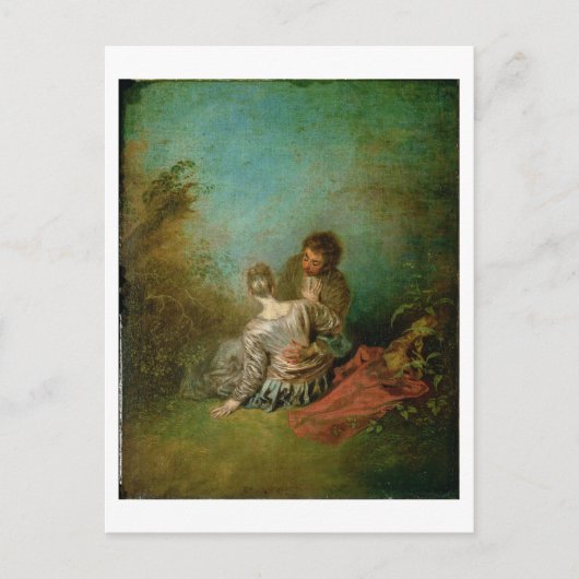 間違い、c.1717 (キャンバスの油) ポストカード (正面)