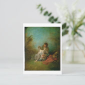 間違い、c.1717 (キャンバスの油) ポストカード (スタンド正面)