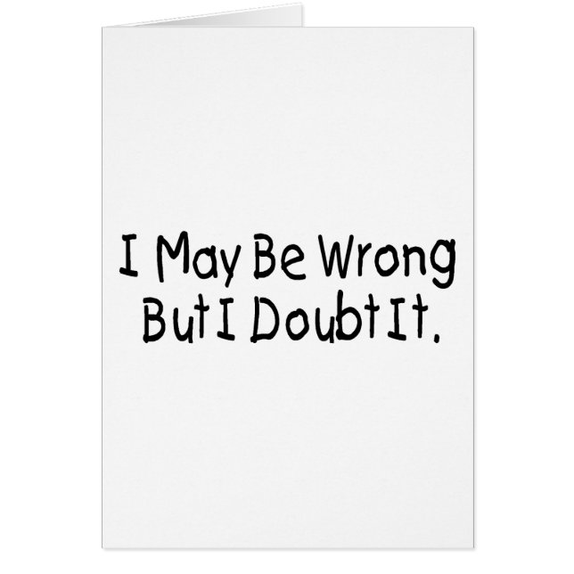 間違う私はそれを疑います (正面)