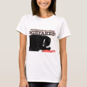 間違える猫のやる気を起こさせる引用文 Tシャツ (正面)