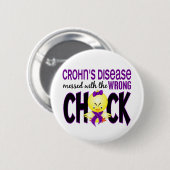 間違ったひよこと台なしになるクローン病 缶バッジ (正面&裏面)