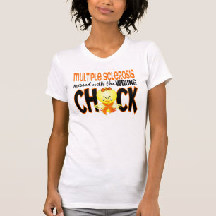 間違ったひよこと台なしになる多発性硬化MS Tシャツ