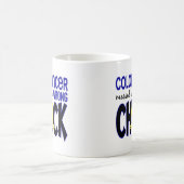 間違ったひよこと台なしになる結腸癌 コーヒーマグカップ (中央)