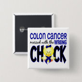 間違ったひよこと台なしになる結腸癌 缶バッジ (正面&裏面)