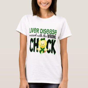 間違ったひよこと台なしになる肝臓病 Tシャツ