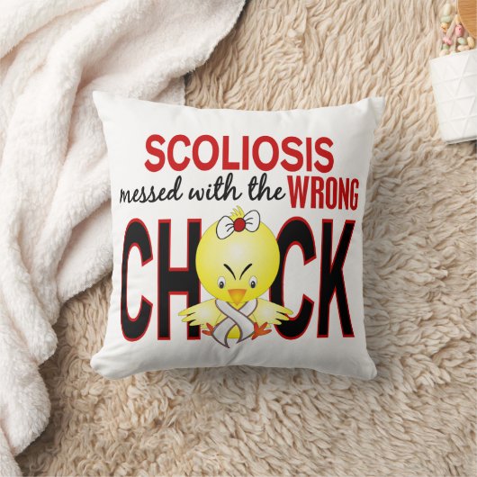 間違ったひよこと台なしになる脊柱側彎症 クッション (ブランケット)