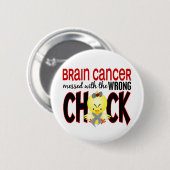 間違ったひよこと台なしになる脳腫瘍 缶バッジ (正面&裏面)