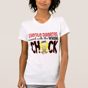 間違ったひよこと台なしになる若年性糖尿病 Tシャツ