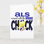 間違ったひよこと台なしになるALS カード (黄色い花)