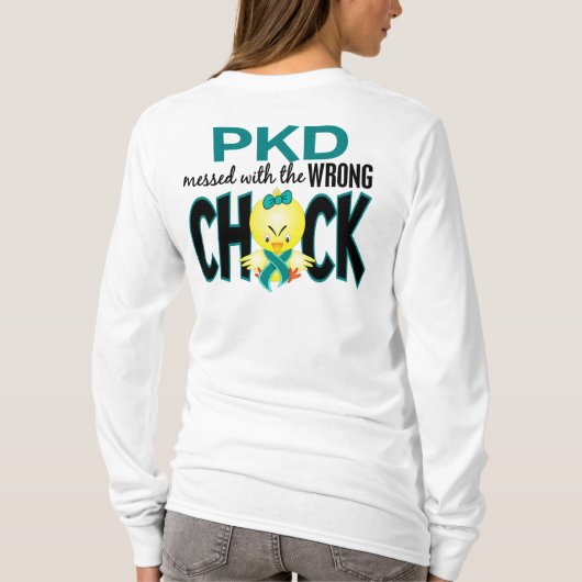 間違ったひよこと台なしになるPKD Tシャツ (裏面)