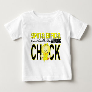 間違ったひよこ1の二分脊椎と台なしにされる ベビーTシャツ