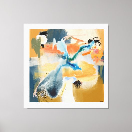 間違ったターン キャンバスプリント (正面)