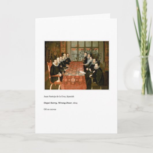 間違ったドア誕生日カード カード (正面)
