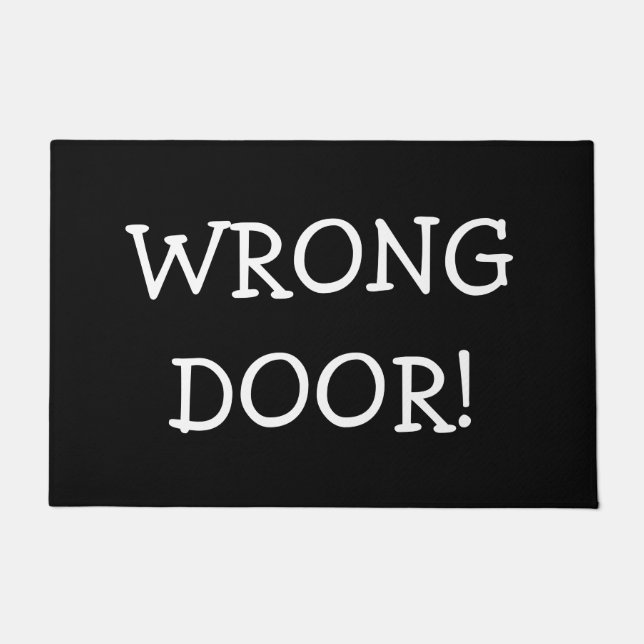 間違ったドア! ドアマット (正面)