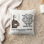 間違ったパスの引用文のSwamiのVivekanandaの旅行 クッション (ブランケット)