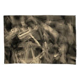 「間違ったブラシストローク」で汚れたツイスト正方形 枕カバー