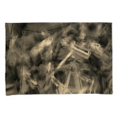 「間違ったブラシストローク」で汚れたツイスト正方形 枕カバー (正面右)