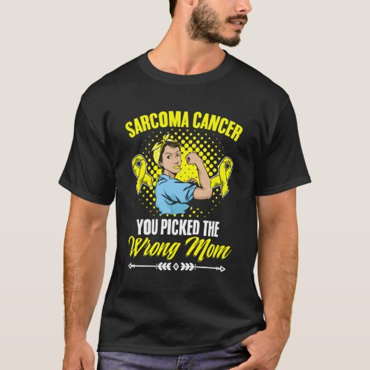間違ったマイエローリボン戦士の肉腫缶を選択 Tシャツ (正面)