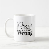 間違ったマグを証明すやる気を起こさせるる コーヒーマグカップ (左)