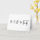 間違ったラインハロウィンカード カード (黄色い花)