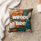 間違った側の装飾的な緑がかった秋 クッション (ブランケット)