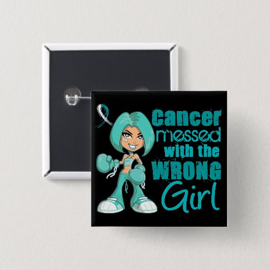 間違った女の子と台なしになる子宮頸癌・ 缶バッジ (正面&裏面)