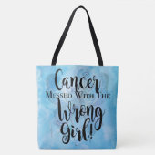 間違った女の子と台なしになる蟹座-ティール(緑がかった色) トートバッグ (正面)