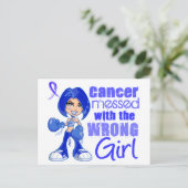 間違った女の子に大腸がんがめちゃくちゃになった ポストカード (スタンド正面)