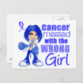 間違った女の子に大腸がんがめちゃくちゃになった ポストカード (正面/裏面)