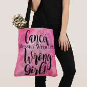 間違った女の子のピンクと台なしになる蟹座 トートバッグ (クローズアップ)