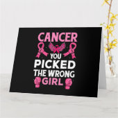 間違った女の子のボクシング手袋Awa カード (黄色い花)