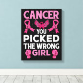 間違った女の子のボクシング手袋Awa キャンバスプリント (インサイチュ (ウッドフロア))