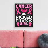 間違った女の子のボクシング手袋Awa キャンバスプリント (インサイチュ (リビング))