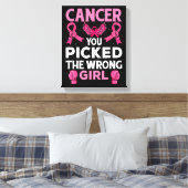 間違った女の子のボクシング手袋Awa キャンバスプリント (インサイチュ (寝室))